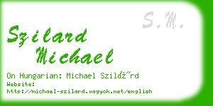 szilard michael business card